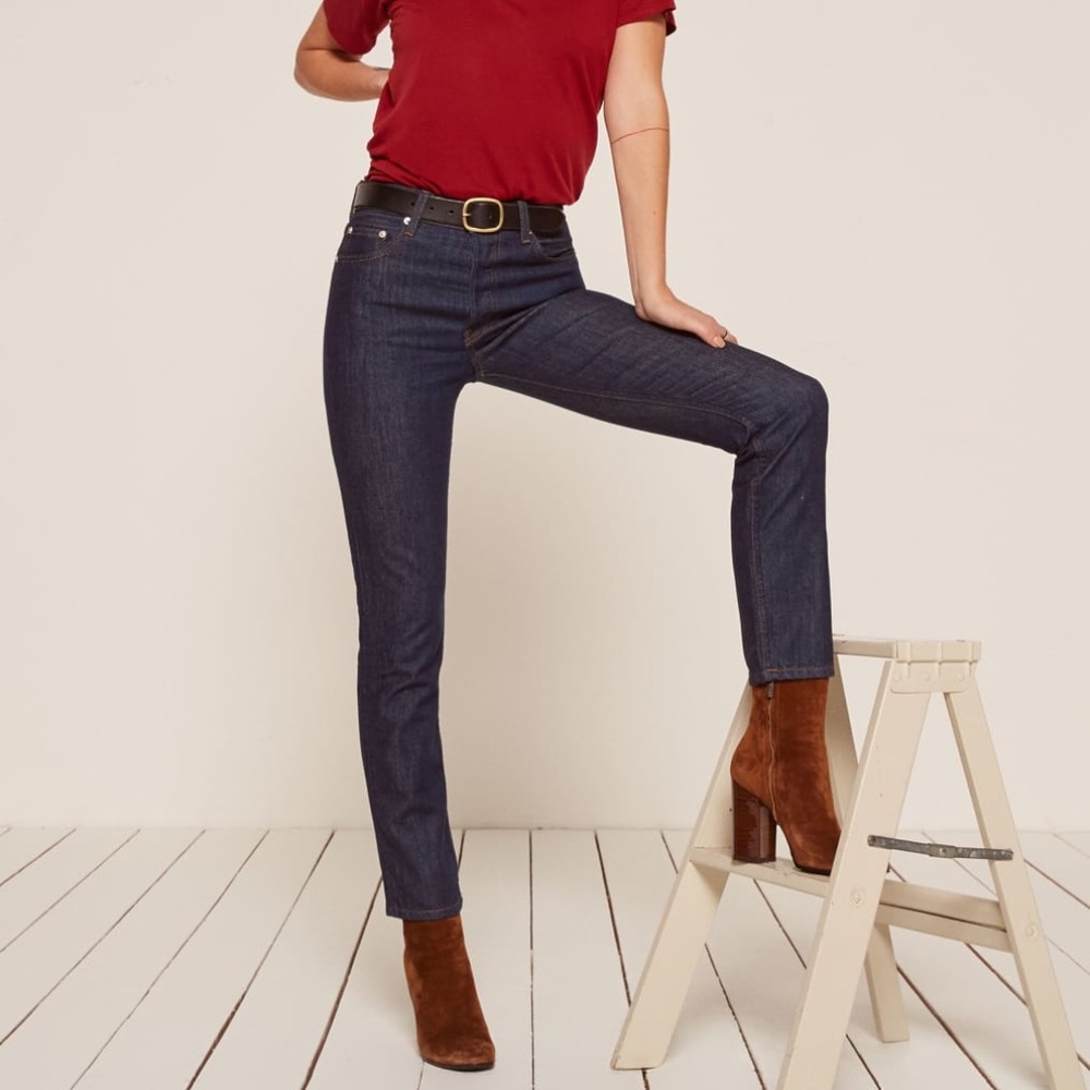 NWT Reformation Winona Mid Slim Jean